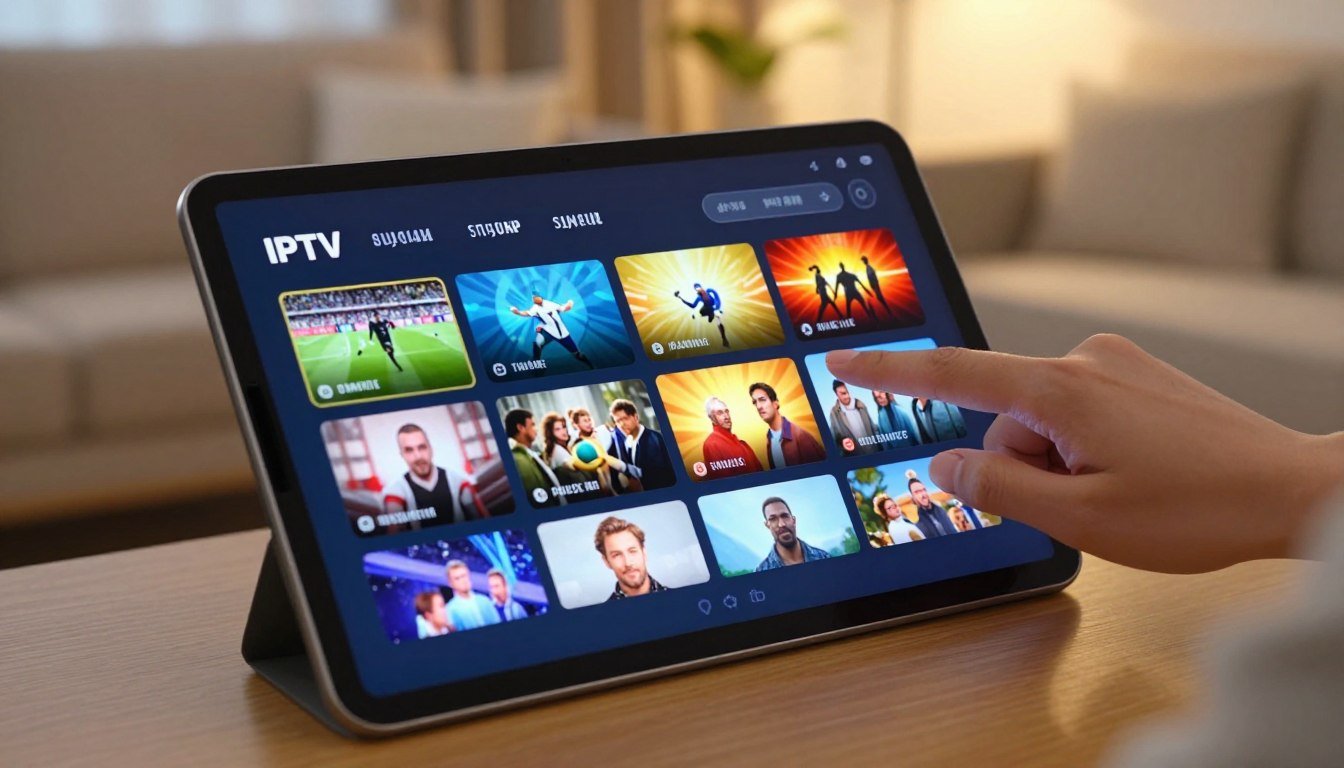 Interface utilisateur d'une application IPTV