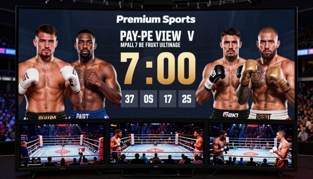 Premium Sports Ultimate showcasing major pay-per-view boxing match Premium Sports Ultimate showcasing major pay-per-view boxing match